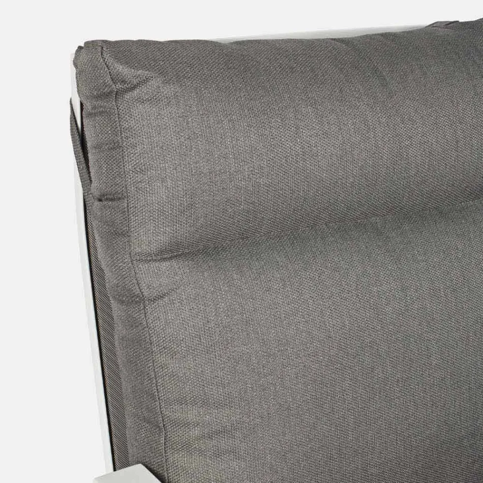 Divano da Esterno in Tessuto e Alluminio con Schienale Reclinabile - Nathy Viadurini