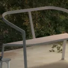 Divano da Giardino Base Alluminio e Seduta Textilene Made in Italy - Maureen Viadurini