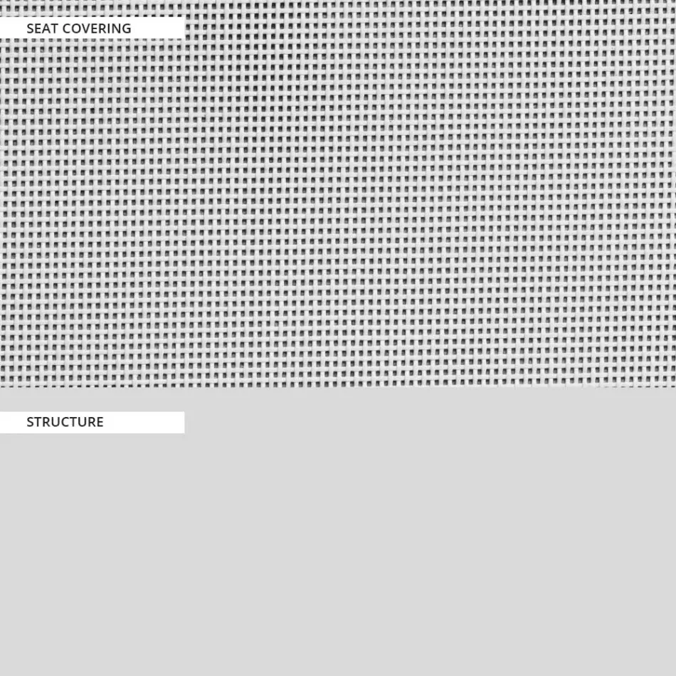 Divano da Giardino Base Alluminio e Seduta Textilene Made in Italy - Maureen Viadurini