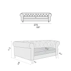 Divano da Interno Disponibile in Diverse Misure Made in Italy - Vivace Viadurini