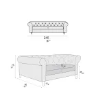 Divano da Interno Disponibile in Diverse Misure Made in Italy - Vivace Viadurini