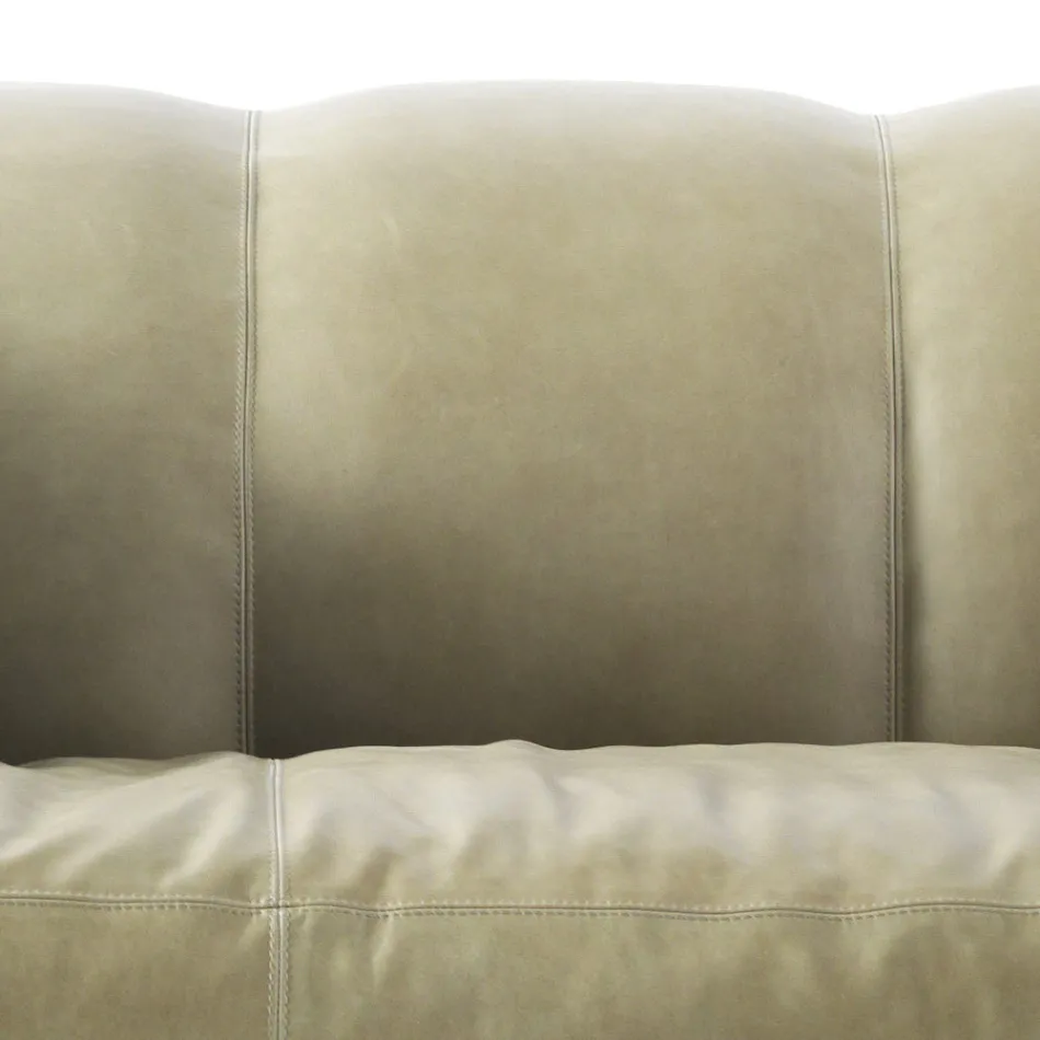 Divano di design 3 posti imbottito Grilli Shell fatto a mano in Italia Viadurini