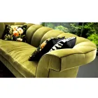 Divano di design 3 posti imbottito Grilli Shell fatto a mano in Italia Viadurini