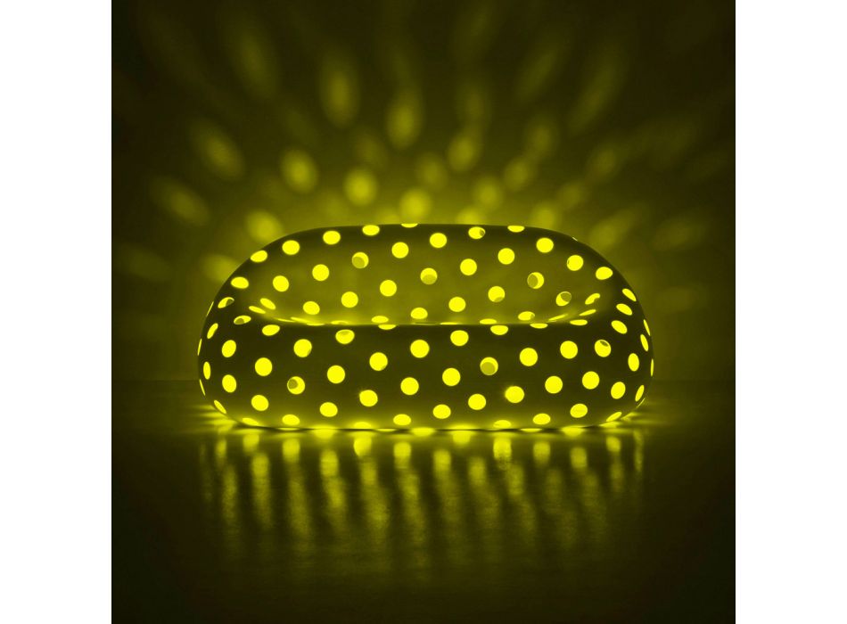 Divano Luminoso da Esterno in Polietilene con LED Made in Italy - Asso