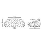 Divano Luminoso da Esterno in Polietilene con LED Made in Italy - Asso Viadurini