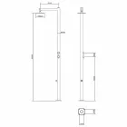 Doccia da Giardino in Acciaio Inox Cromato con Lavapiedi Made in Italy - Modeo Viadurini