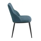 Due Sedie Imbottite con Struttura in Metallo dal Design Equilibrato - Seta Viadurini