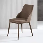 Due Sedie Imbottite con Struttura in Metallo dal Design Equilibrato - Seta Viadurini