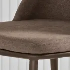 Due Sedie Imbottite con Struttura in Metallo dal Design Equilibrato - Seta Viadurini