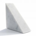 Fermalibro di Design in Marmo Bianco di Carrara Moderno Made in Italy - Tria