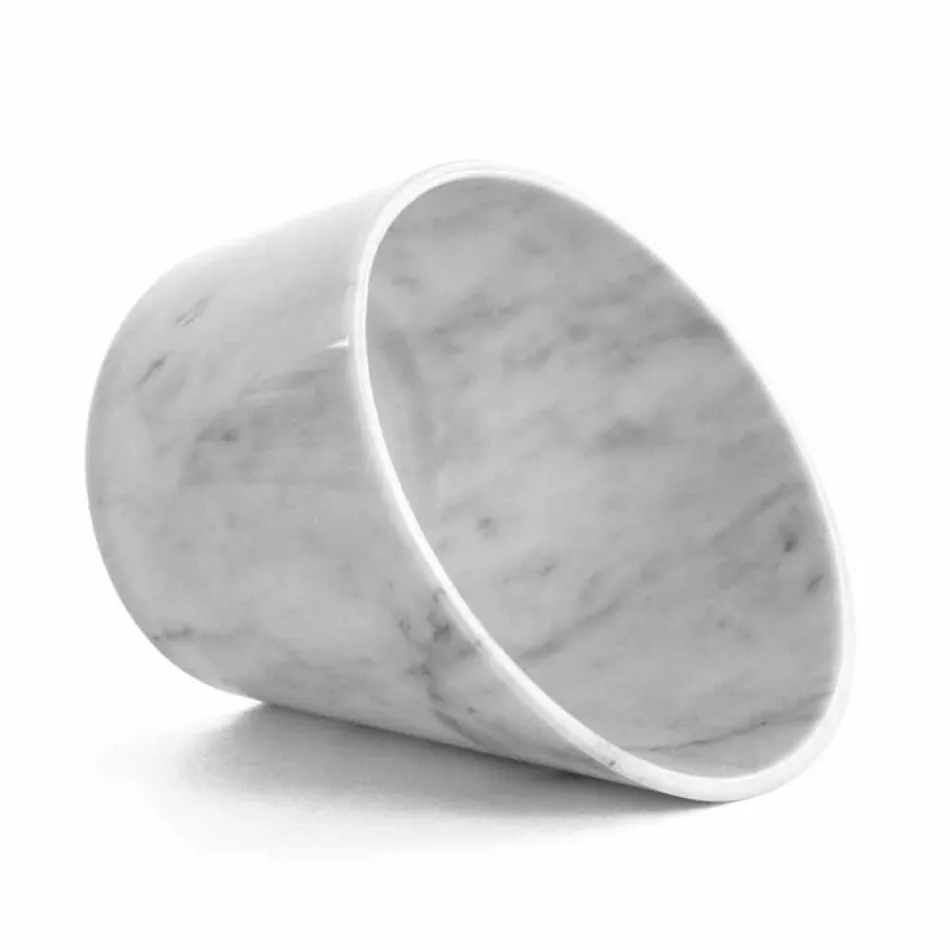 Glacette per Vino o Champagne in Marmo Bianco di Carrara Made in Italy - Ciotti Viadurini