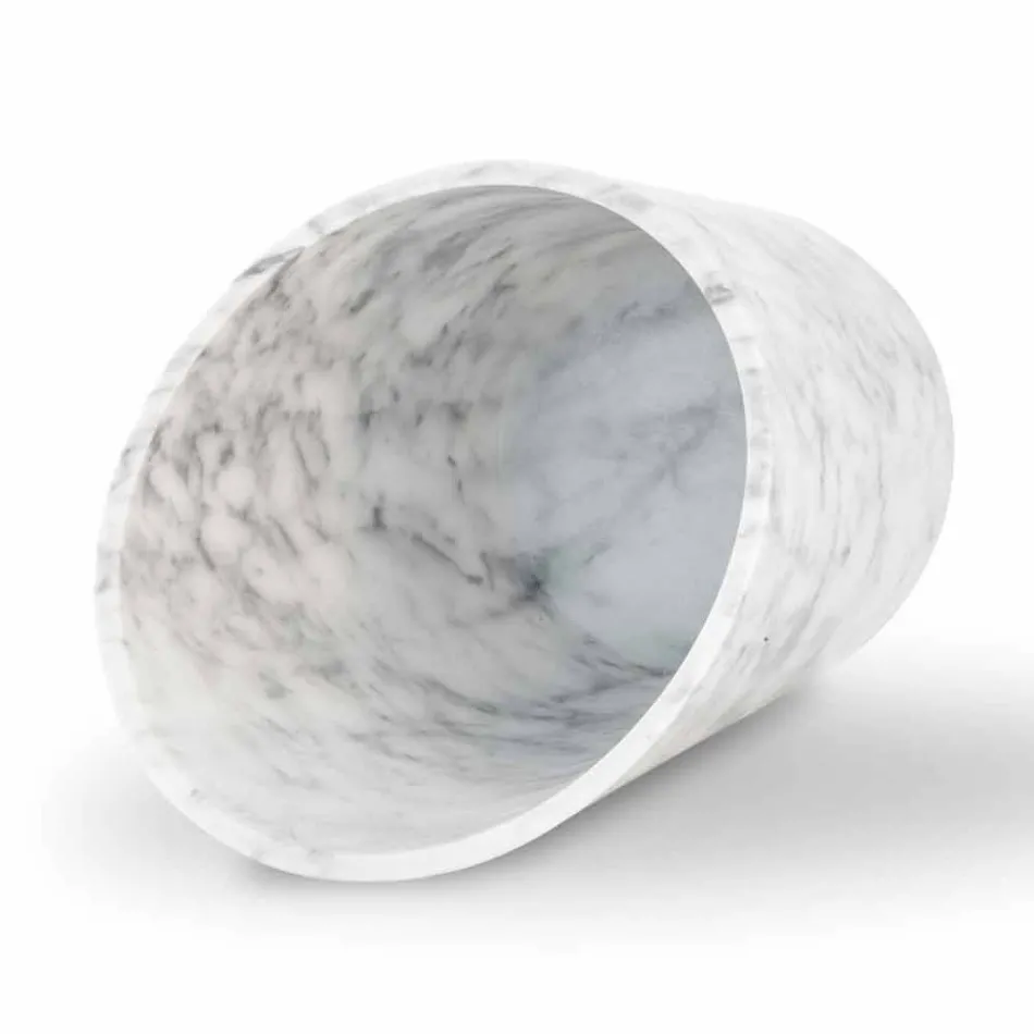 Glacette per Vino o Champagne in Marmo Bianco di Carrara Made in Italy - Ciotti Viadurini