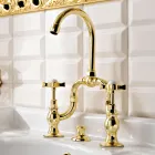 Gruppo Lavabo Vintage a Ponte di Design in Ottone Made in Italy – Katerina Viadurini