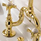 Gruppo Lavabo Vintage a Ponte di Design in Ottone Made in Italy – Katerina Viadurini