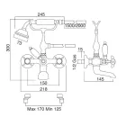 Gruppo Vasca Stile Classico in Ottone e Maniglie a Farfalla - Miriano Viadurini