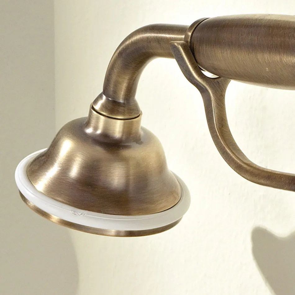 Gruppo Vasca Stile Classico in Ottone e Maniglie a Farfalla - Miriano Viadurini