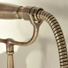 Gruppo Vasca Stile Classico in Ottone e Maniglie a Farfalla - Miriano Viadurini