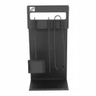 Insieme di Strumenti di Design per Camino in Acciaio Nero Made in Italy - Ostro Viadurini