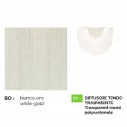 Lampada a muro da giardino in alluminio bianco made in Italy, Anusca Viadurini