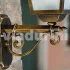 Lampada a muro da giardino in alluminio prodotta in Italia, Kristel Viadurini