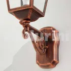 Lampada a muro da giardino in alluminio prodotta in Italia, Kristel Viadurini