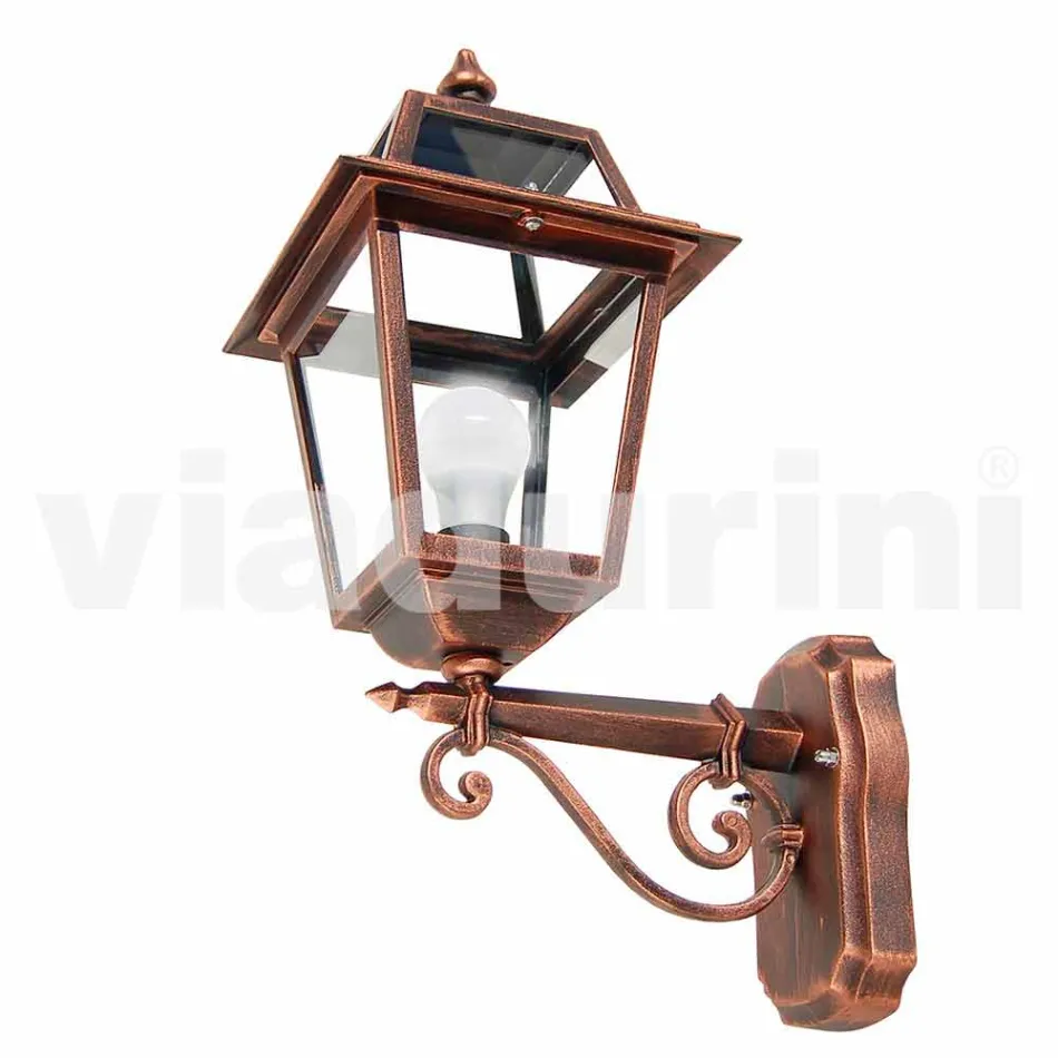 Lampada a muro da giardino in alluminio prodotta in Italia, Kristel Viadurini