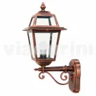 Lampada a muro da giardino in alluminio prodotta in Italia, Kristel Viadurini