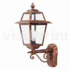 Lampada a muro da giardino in alluminio prodotta in Italia, Kristel Viadurini