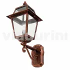 Lampada a muro da giardino in alluminio prodotta in Italia, Kristel Viadurini