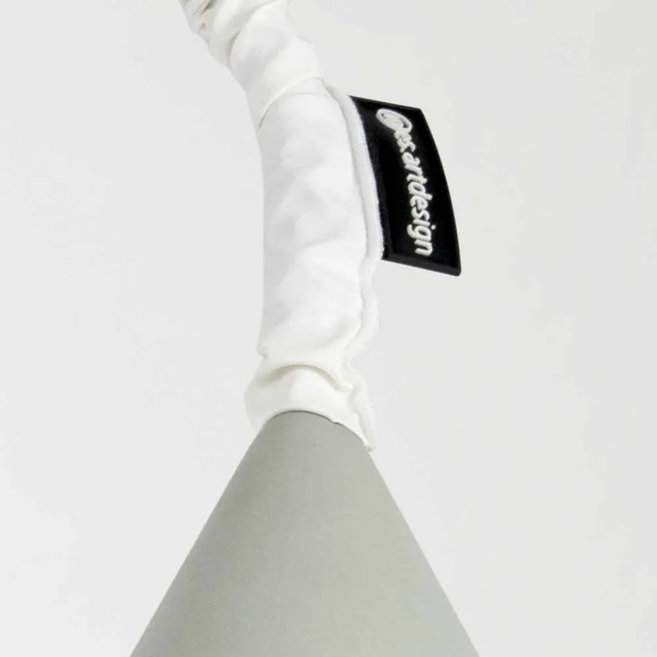 Lampada a muro di design In-es.artdesign Jazz a Cemento verniciata Viadurini