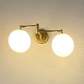 Lampada a Muro Stile Vintage LED in Ottone e Vetro Made in Italy - Grinta