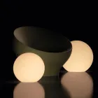 Lampada a Sfera Color Alabastro in Polietilene Made in Italy - Calipso Viadurini