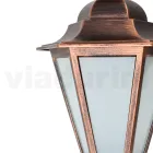 Lampada a Soffitto da Giardino in Vetro e 5 Finiture di Alluminio - Pinako Viadurini