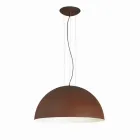Lampada a sospensione bicolore in acciaio, Ø60xh.30xL.cavo100cm, Tara Viadurini