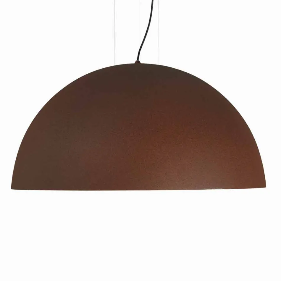 Lampada a sospensione bicolore in acciaio, Ø60xh.30xL.cavo100cm, Tara Viadurini