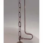 Lampada a sospensione Cimosa in ottone e vetro bianco Viadurini