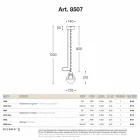 Lampada a sospensione Cimosa in ottone e vetro bianco Viadurini