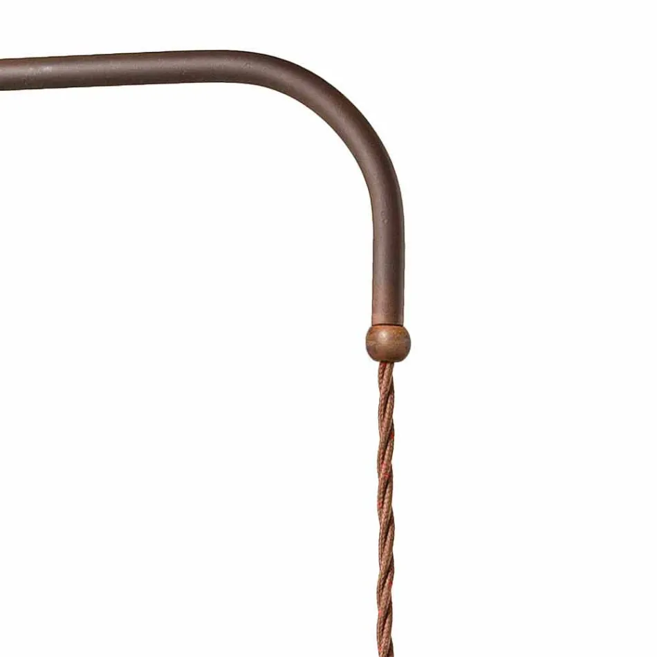 Lampada a sospensione con braccio direzionabile stile country Sally Viadurini