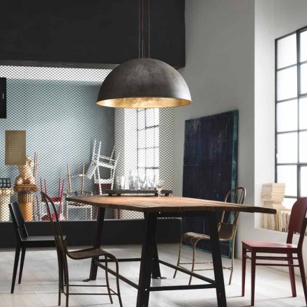 Lampada a sospensione design rustico Ø60 cm Galileo Il Fanale Viadurini