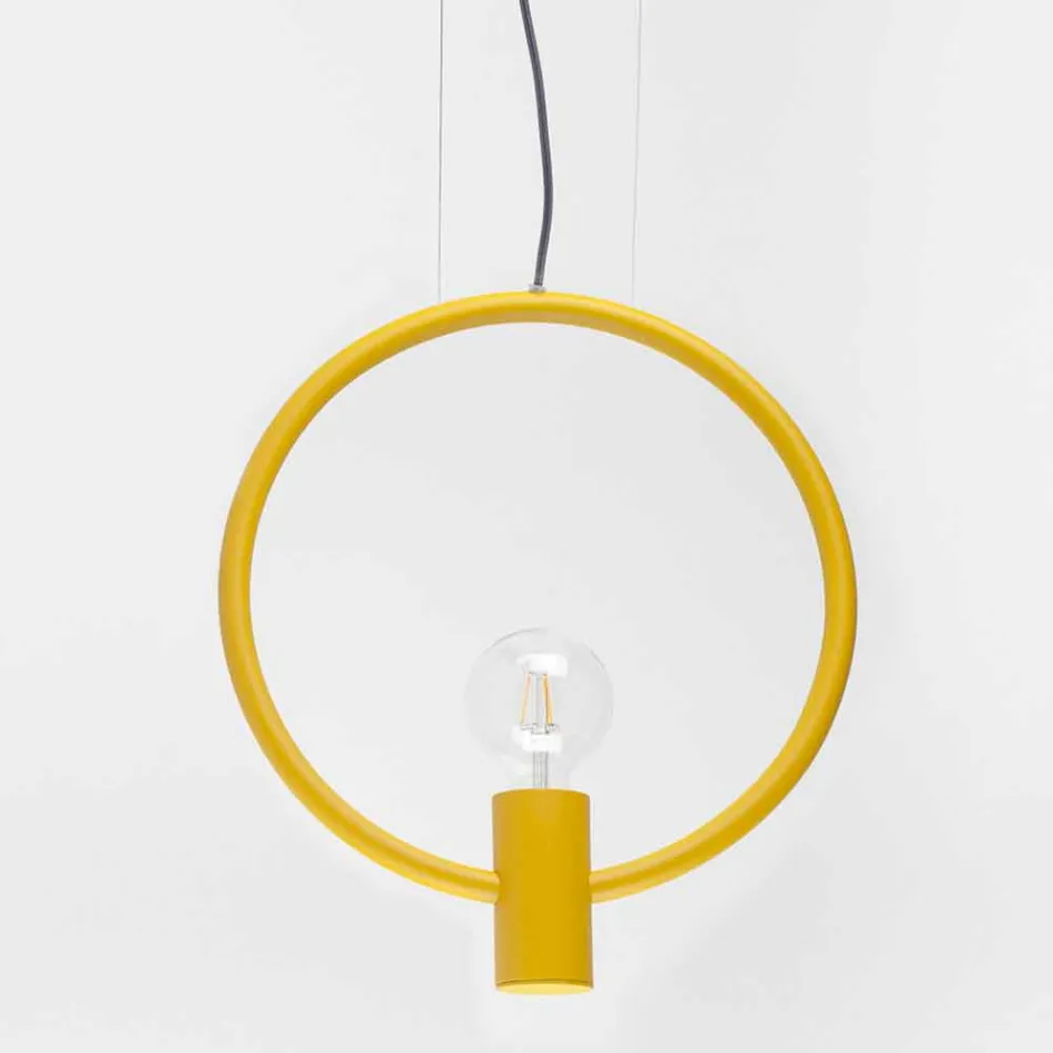 Lampada a Sospensione di Design in Acciaio Made in Italy - Delizia Viadurini