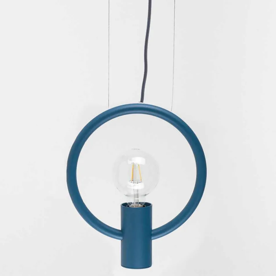 Lampada a Sospensione di Design in Acciaio Made in Italy - Delizia Viadurini