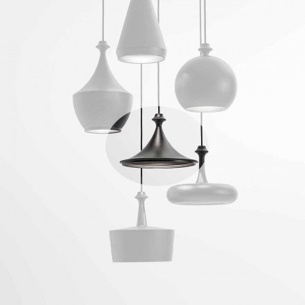 Lampada a Sospensione di Design in Ceramica- Lustrini L1 Aldo Bernardi Viadurini
