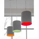 Lampada a sospensione di design In-es.artdesign Bin Cemento verniciata Viadurini