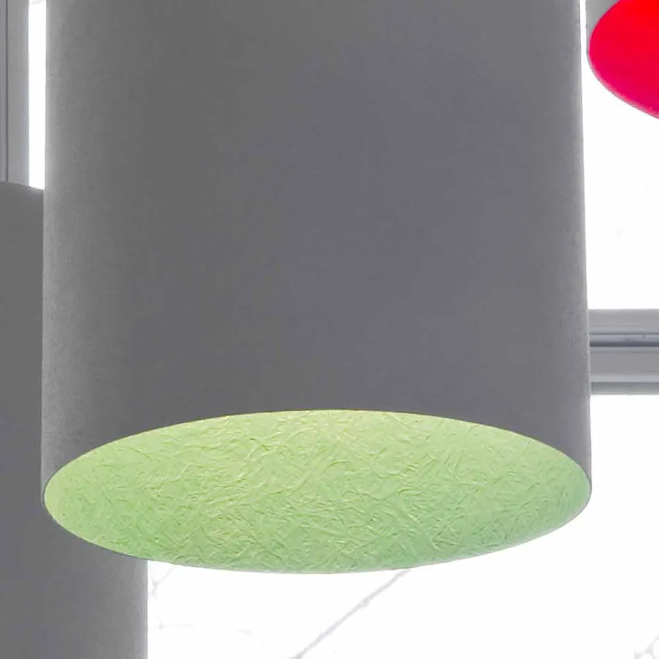 Lampada a sospensione di design In-es.artdesign Bin Cemento verniciata Viadurini