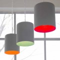 Lampada a sospensione di design In-es.artdesign Bin Cemento verniciata
