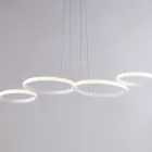 Lampada a Sospensione di Design in Vetro e Metallo Made in Italy - Aldebaran Viadurini