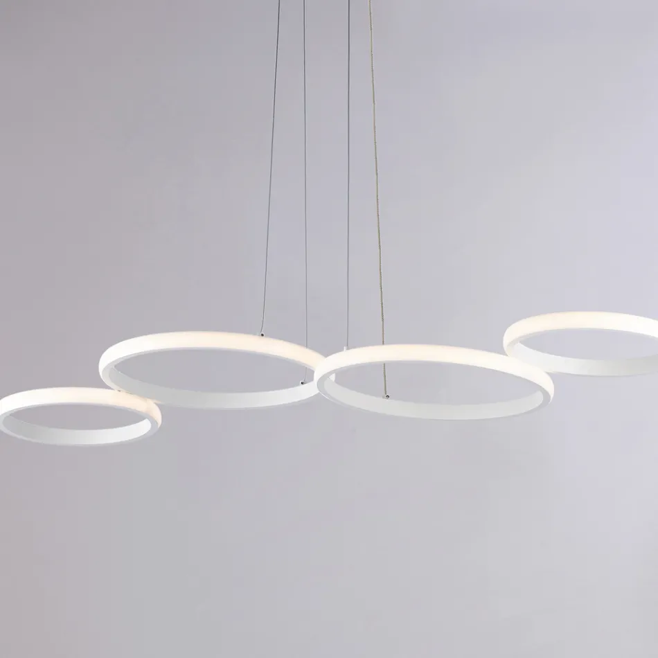 Lampada a Sospensione di Design in Vetro e Metallo Made in Italy - Aldebaran Viadurini