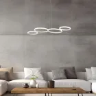 Lampada a Sospensione di Design in Vetro e Metallo Made in Italy - Aldebaran Viadurini
