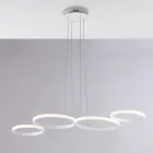 Lampada a Sospensione di Design in Vetro e Metallo Made in Italy - Aldebaran Viadurini
