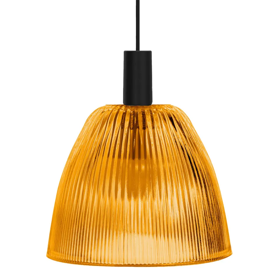 Lampada a Sospensione di Design in Vetro Veneziano Made in Italy - Zaffiro  Viadurini